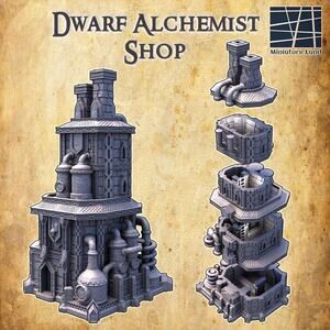 Dwarf Alchemist Shop Tabletop Terrain